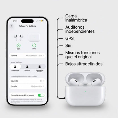 Air Pods Pro 2 + Funda de Regalo + Envío Gratis + Garantía 6 Meses